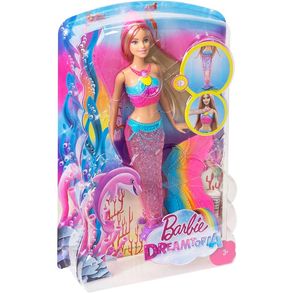 Búp bê Barbie Nàng tiên cá có đuôi phát sáng làm quà tặng sinh nhật