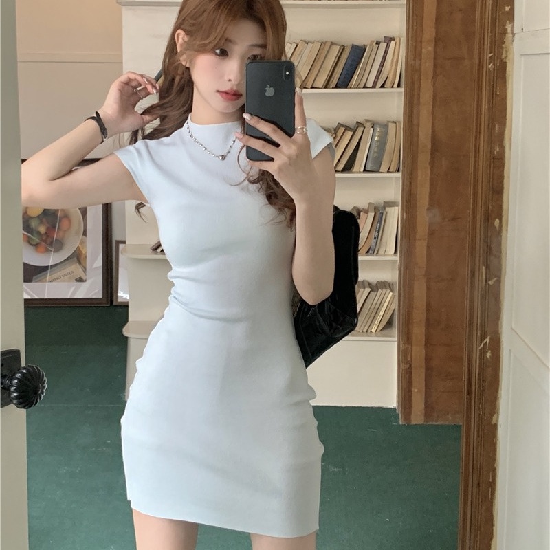 Đầm Dệt Kim Không Tay Dáng Ôm Thời Trang Mùa Hè Dành Cho Nữ