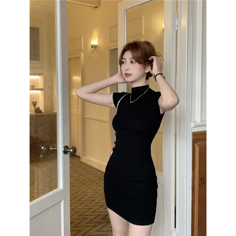 Đầm Dệt Kim Không Tay Dáng Ôm Thời Trang Mùa Hè Dành Cho Nữ