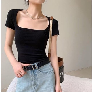 00 Áo thun croptop nữ baby tee chất liệu thun zip co dãn 4 chiều Kimee MA057 00