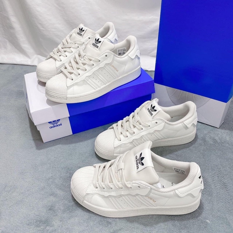 Giày Adidas superstar Clover milk Kem sữa GW4441