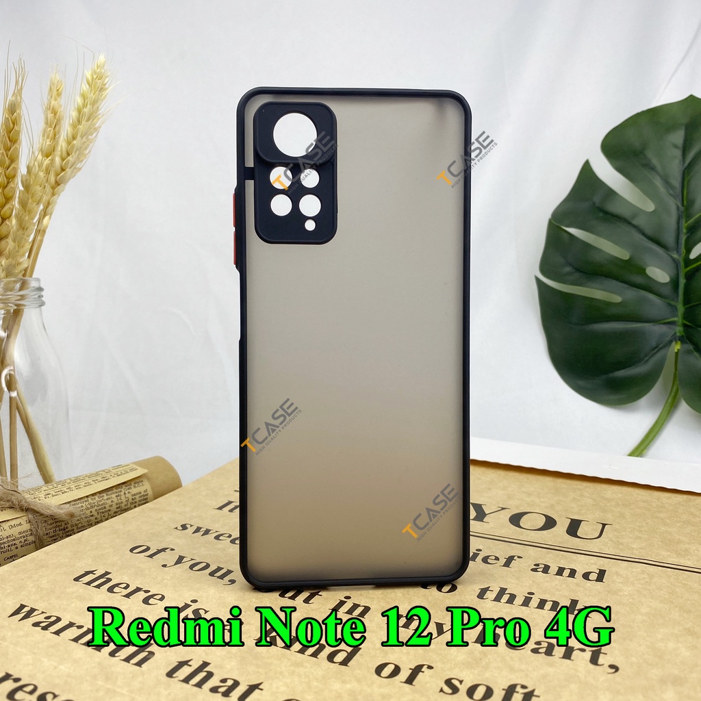 Ốp lưng Xiaomi Redmi Note 12 Pro , Redmi Note 12 4G in hình họa tiết hoa cúc họa mi | Ốp chống sốc bảo vệ camera