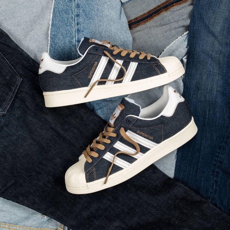 Giày 𝘼𝘿𝙄𝘿𝘼𝙎 superstar denim pack GY2918 [ FREE SHIP ]