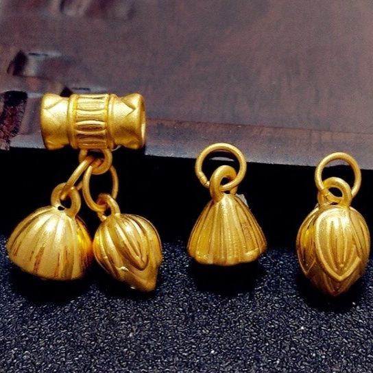 Bộ Phụ Kiện Mặt Dây Chuyền Đầy Đủ Lỗ Xuyên Qua Khuỷu Tay Phật Giáo Và Hoa Sen Vàng Cát pistachio Hai Thế Giới joy diy