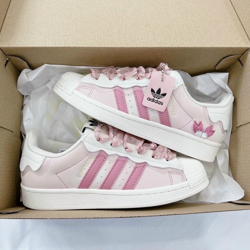 Giày Adidas Superstar clover Milk Pink DG4441