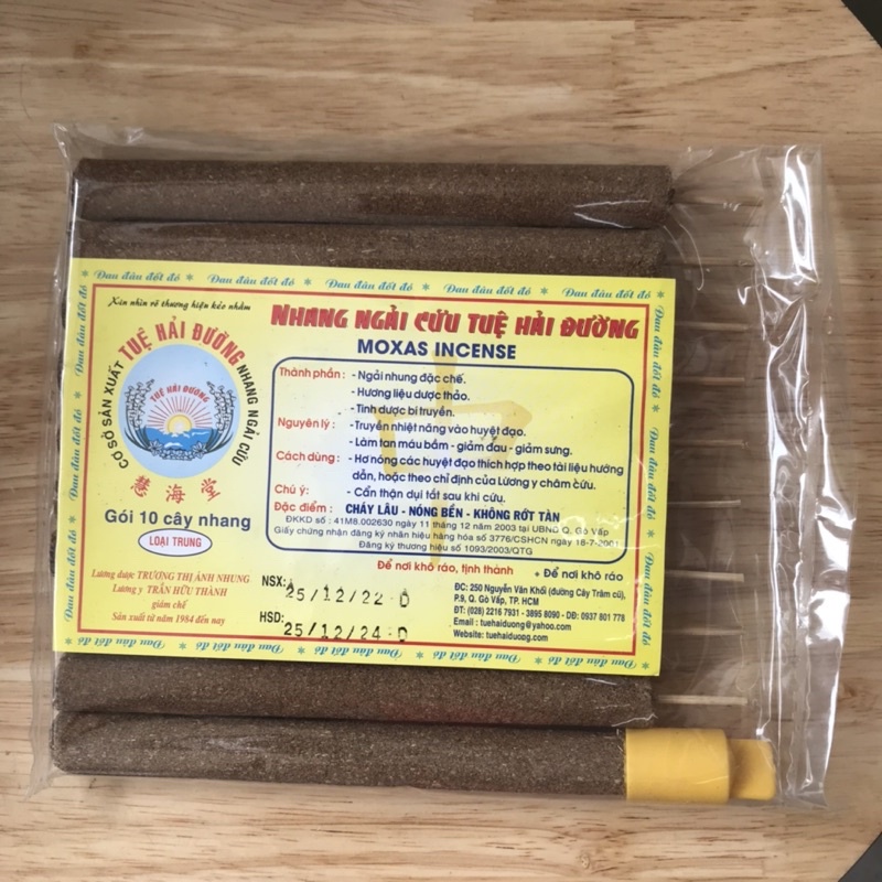 Nhang ngải cứu tuệ Hải đường