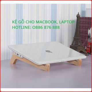 Kệ Gỗ Cho Laptop, Giá Kệ Macbook Bằng Gỗ Thông Đơn Giản, Tinh Tế