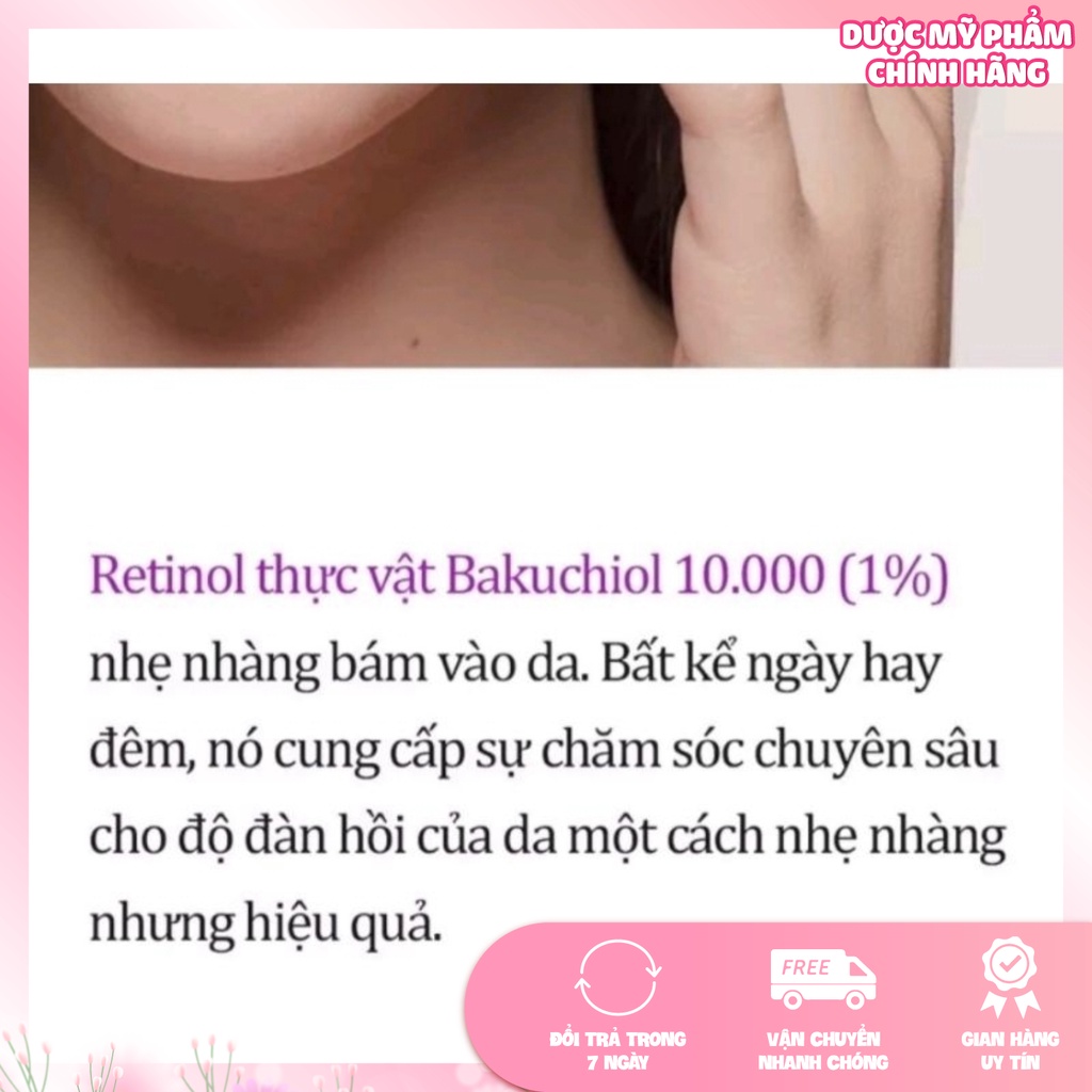 Kem dưỡng trẻ hóa căng bóng da Derma Factory Bakuchiol 1% Cream