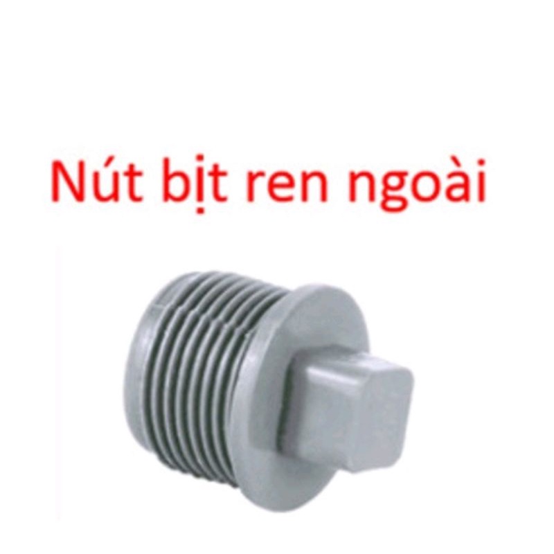 Phụ kiện ống 21 PVC Cút, Chếch, Măng sông, Tê, Ren trong, Ren ngoài, Bịt trơn, Bịt ren, Keo, Băng tan Tiền Phong