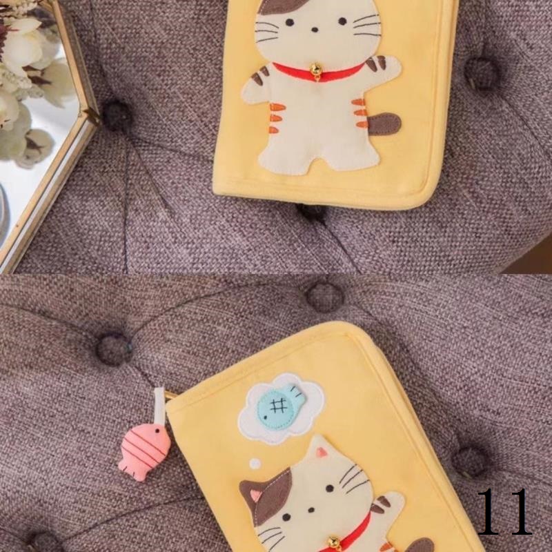 Ví Đựng Tiền Xu / Thẻ Họa Tiết Mèo Hoạt Hình Màu Vàng Phong Cách Mới 2023