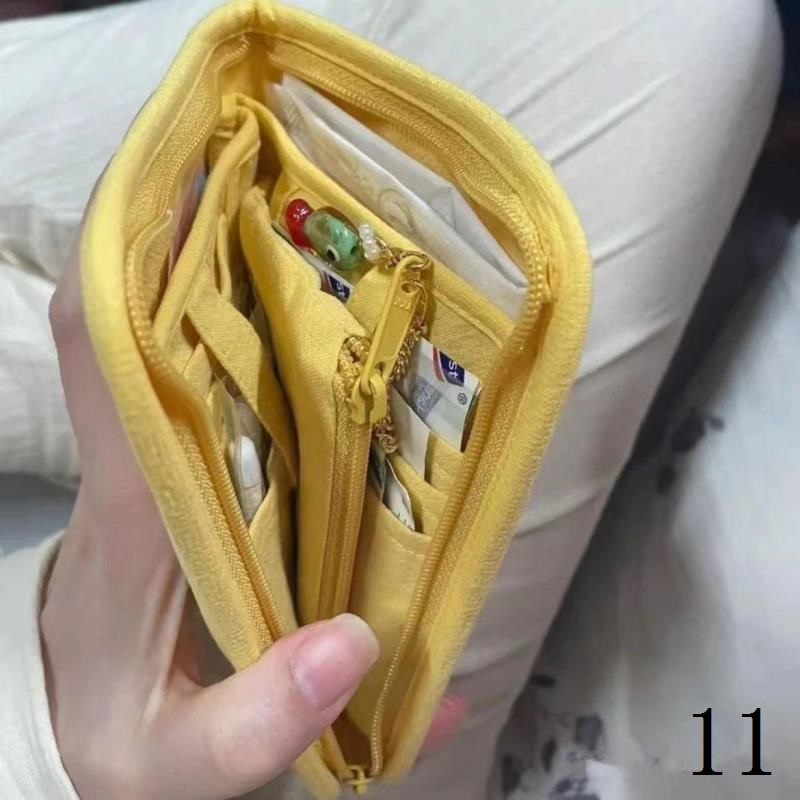 Ví Đựng Tiền Xu / Thẻ Họa Tiết Mèo Hoạt Hình Màu Vàng Phong Cách Mới 2023