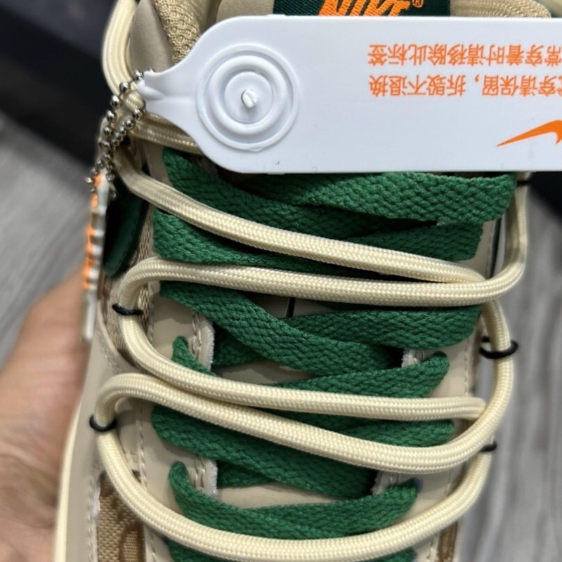 Giày AF1 Low Custom Guci Xám Xanh Lai Au