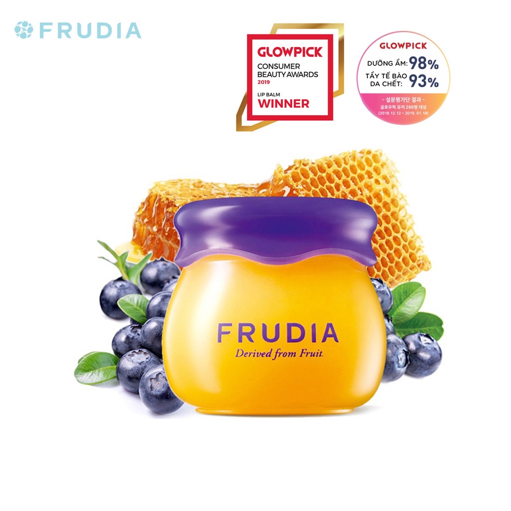 [H&amp;B GIFT] Son Dưỡng Môi Chiết Xuất Việt Quất Frudia Blueberry Hydrating Honey Lip Balm 10g