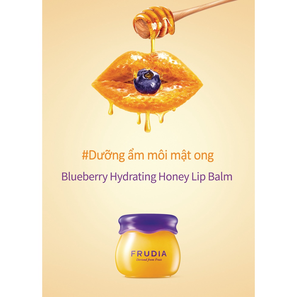 [H&amp;B GIFT] Son Dưỡng Môi Chiết Xuất Việt Quất Frudia Blueberry Hydrating Honey Lip Balm 10g