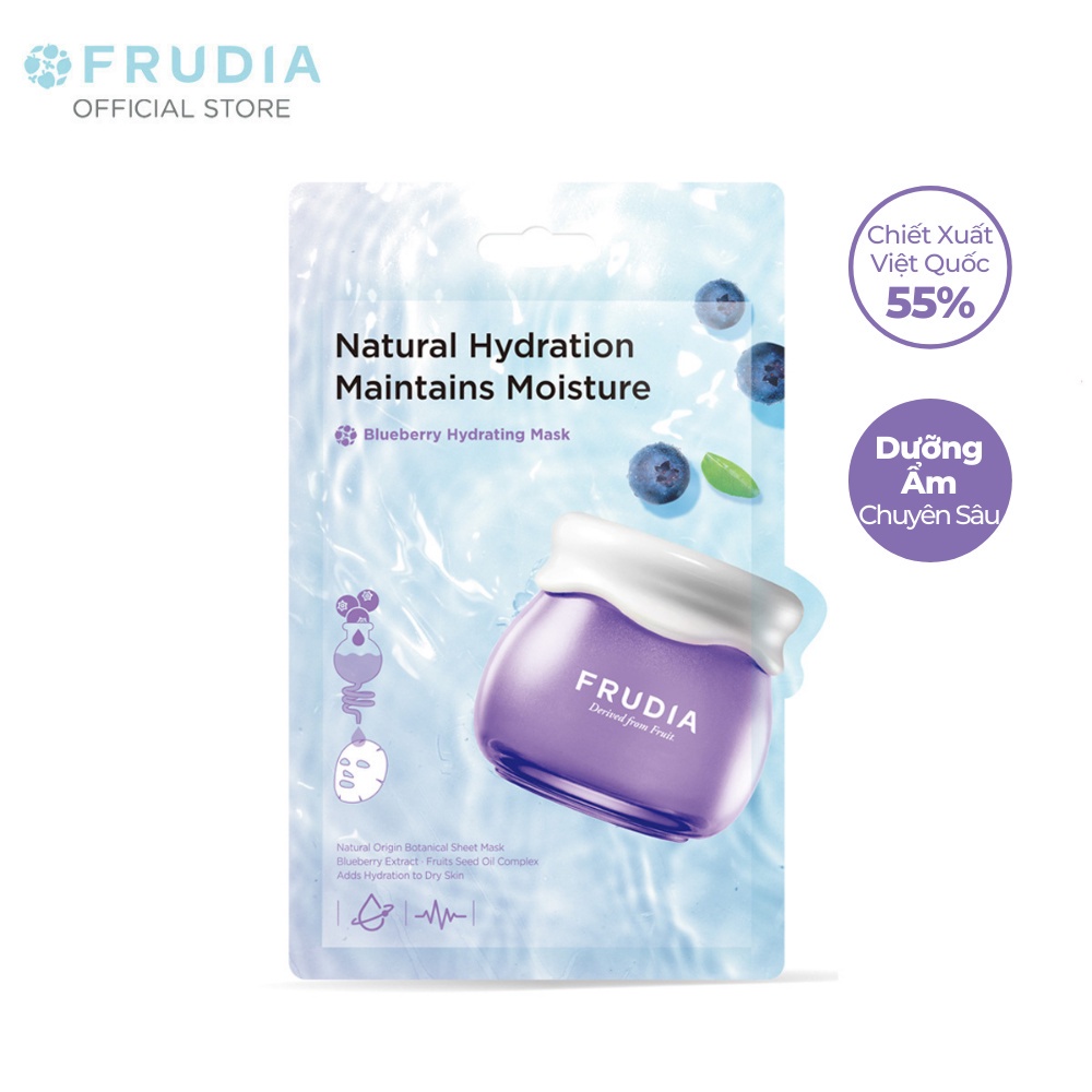 Mặt Nạ Dưỡng Ẩm Dành Cho Da Khô Chiết Xuất Việt Quất Frudia Blueberry Hydrating Mask 20ml/1pcs