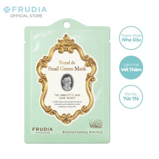 Mặt Nạ Cấp Ẩm Mượt Da Từ Ốc Sên Hoàng Gia Frudia Royal de Snail Green Mask 20ml /1pcs