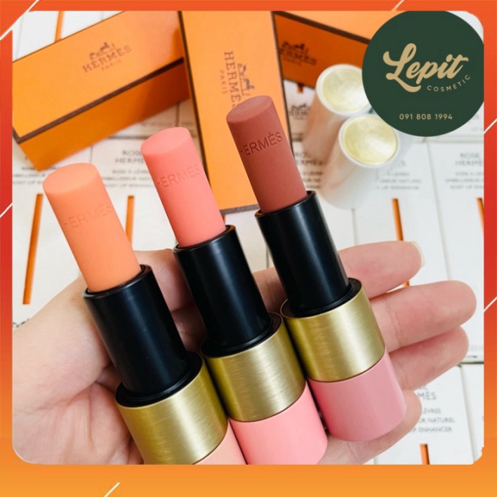 Son dưỡng Hermes màu 30, 14, 49, poppy lip shine chính hãng