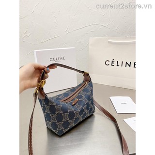 Túi xách denim in logo chữ cái mới dành cho nữ