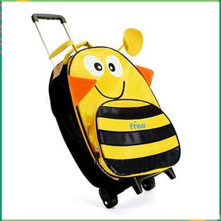 vali kéo vải dù ong vàng Friso cho bé du lịch cùng gia đình V474