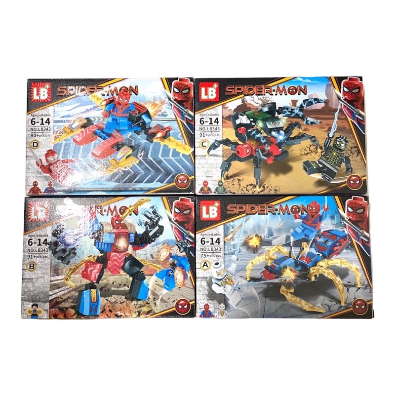 LẮP GHÉP NONLEGO BỘ 4 IN 1  NGƯỜI NHỆN - SPIDER MAN DLP564