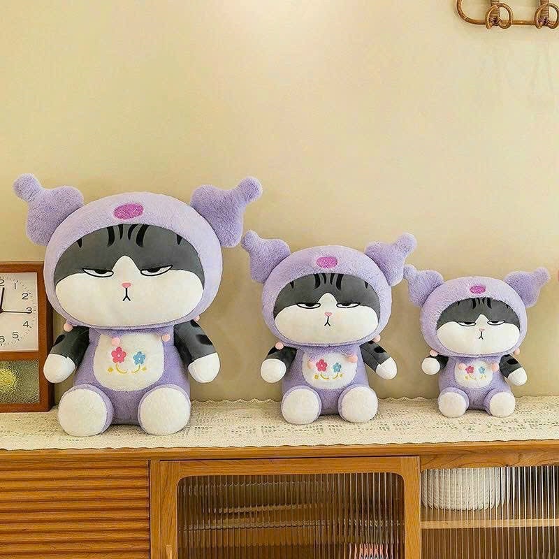 ‼️ Xả kho giá sốc ‼️ Mèo hoàng thượng cosplay kuromi pikachu gấu trúc thỏ - Mèo bông mặt quạo đội mũ hình thú cực đẹp