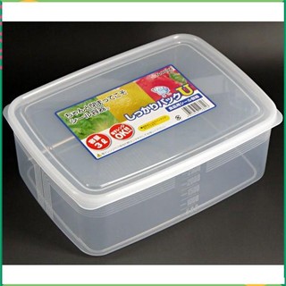 Hộp nhựa đựng thực phẩm lớn 3 lít Nhật sx. 21*15.6*8.1cm. H316