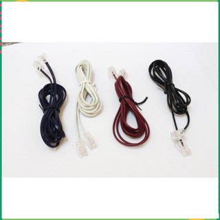 Dây line 1,5-2m đã 2 jack cắm dùng nối giữa 2 máy điện thoại cố định hay nối từ ổ cắm trên tường. LKLINE2M