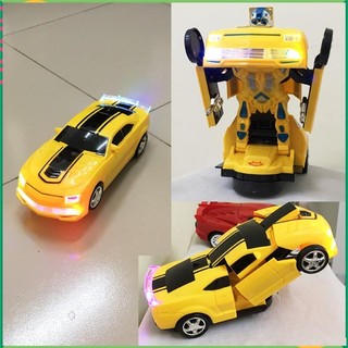 Xe biến hình robot, có nhạc đèn chạy đụng vật cản tự đổi hướng. 8986