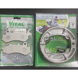 Bố thắng truớc sau xe pcx 125 150 sh mode 2018 vital made in thailand