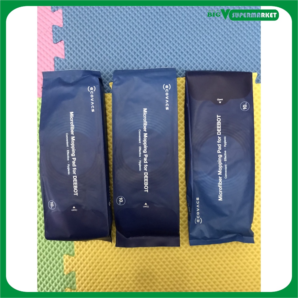 Túi 10 Khăn Lau Rung Chính Hãng Robot Hút Bụi Ecovacs Deebot T8, T8 Aivi, T8 Power, T8 Max, T9, T8 Plus T9 Plus, T9 Aivi