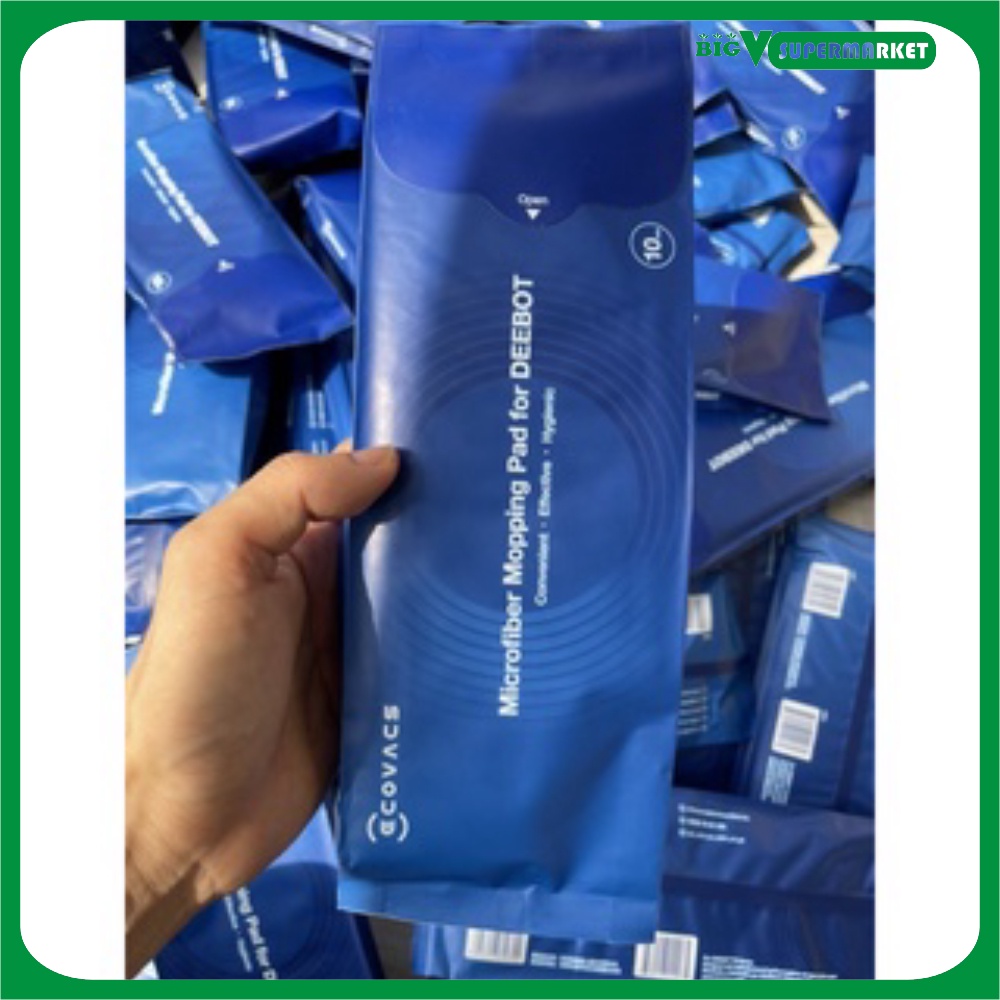Túi 10 Khăn Lau Rung Chính Hãng Robot Hút Bụi Ecovacs Deebot T8, T8 Aivi, T8 Power, T8 Max, T9, T8 Plus T9 Plus, T9 Aivi