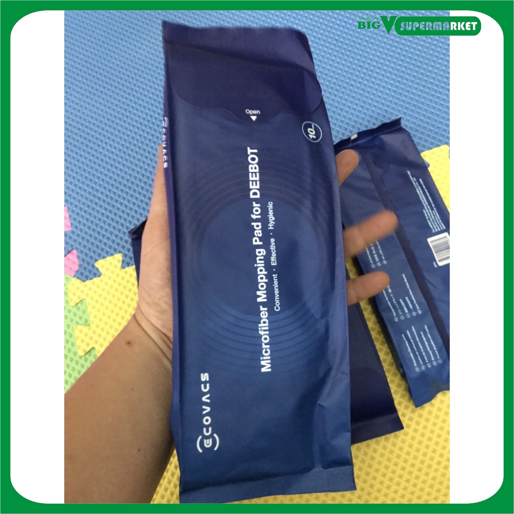 Túi 10 Khăn Lau Rung Chính Hãng Robot Hút Bụi Ecovacs Deebot T8, T8 Aivi, T8 Power, T8 Max, T9, T8 Plus T9 Plus, T9 Aivi