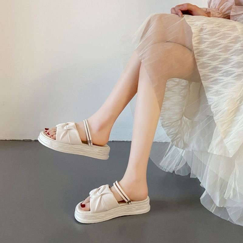 Dép thời trang nữ dép đi biển đế dày thời trang đi ra ngoài mùa hè dép sục đế cao