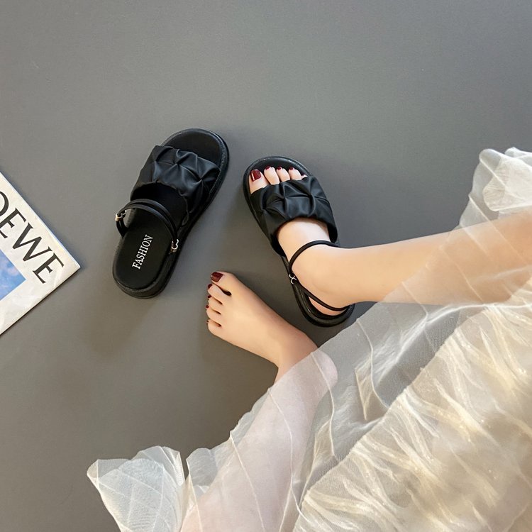 Dép thời trang nữ dép đi biển đế dày thời trang đi ra ngoài mùa hè dép sục đế cao