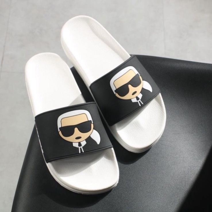 Dép lê nam quai ngang Dép nam quai Pu Karl dép thời trang tăng chiều cao