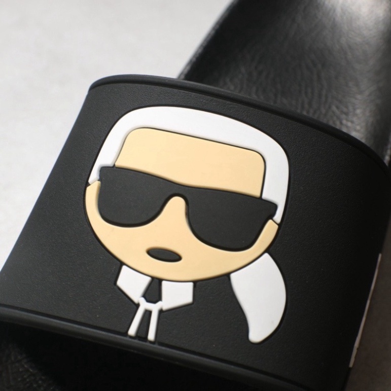 Dép lê nam quai ngang Dép nam quai Pu Karl dép thời trang tăng chiều cao