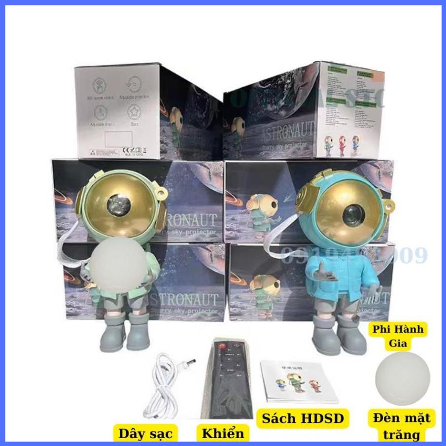 Đèn phi hành gia BearBrick ôm Mặt Trăng chiếu thiên hà sao - Decor nhà đèn sự kiện đèn ngủ  đèn vũ trường HN SHOP