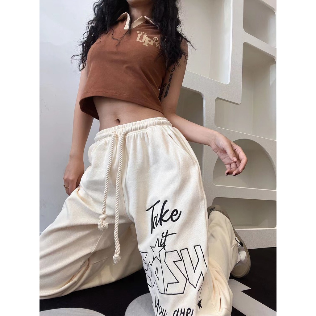 Jiashucheng Quần Thể Thao Phong Cách Hiphop Thời Trang Cho Nữ