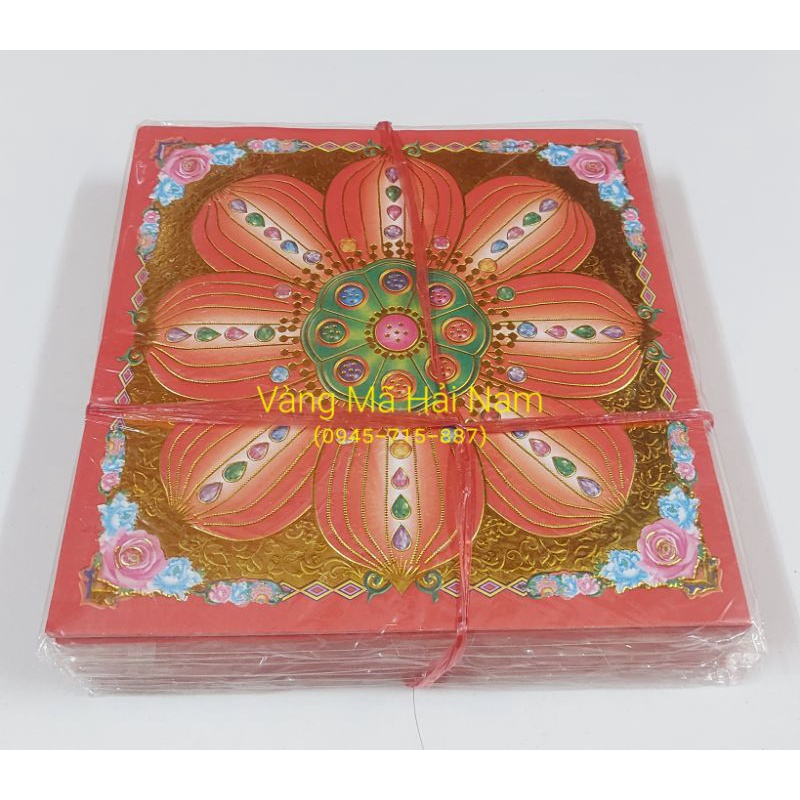 Giấy Xếp Hoa Sen Nhiều Màu KT:19x19cm  - Hàng Đẹp