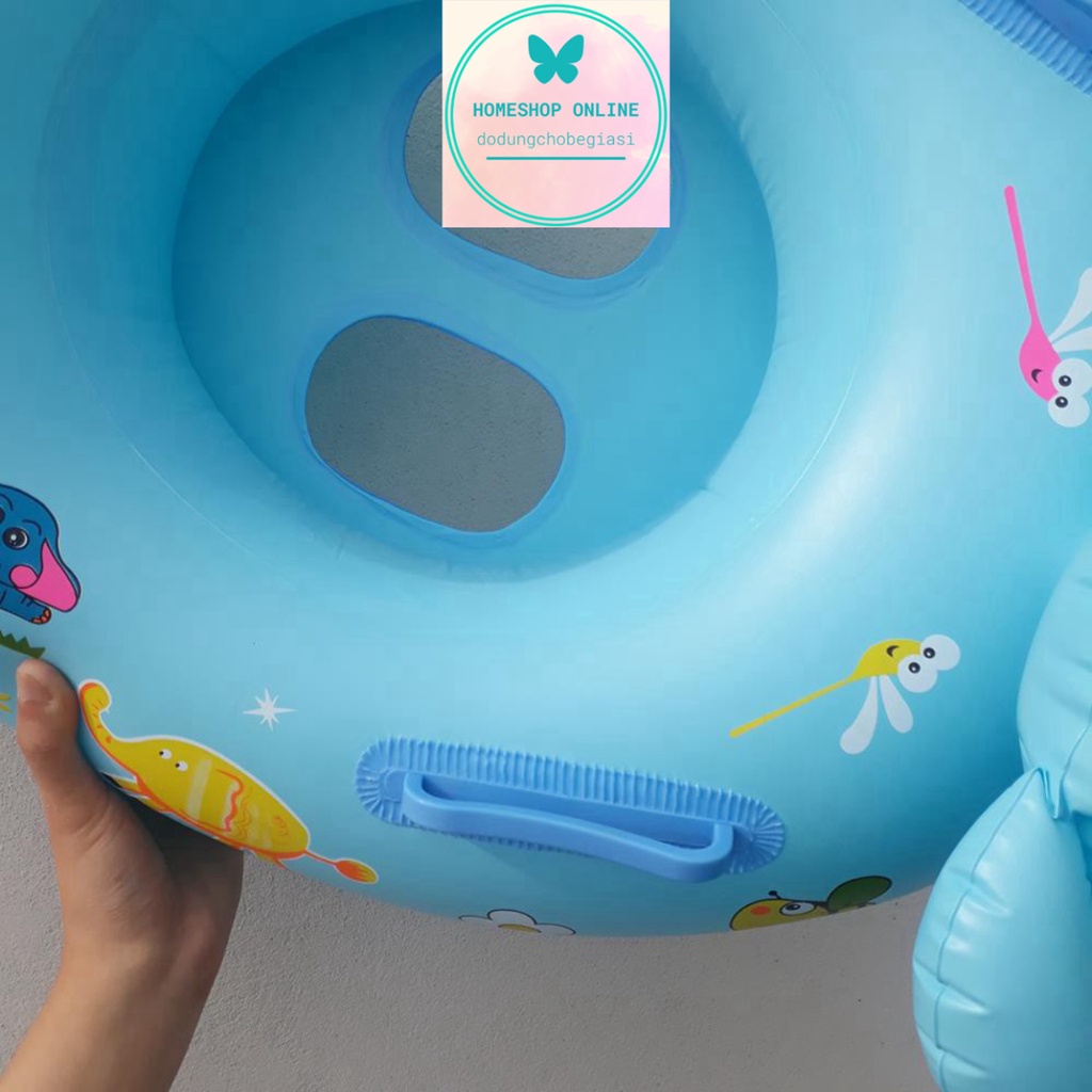 Phao bơi cho bé kiểu xỏ chân hoặc ngồi trên nước (1-6 tuổi) hình Thú đẹp tươi mã 50055