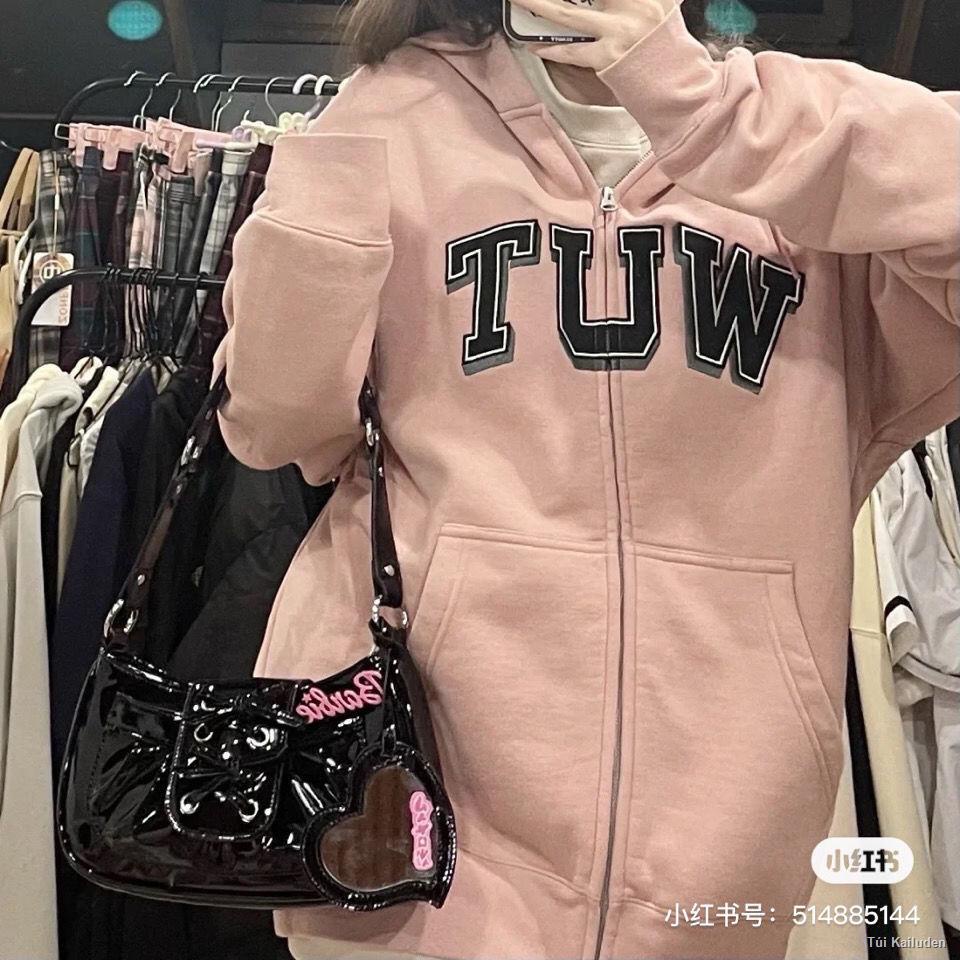 🎀VANWAL ma thuật ban đầu cô gái tương lai túi sát nách đeo vai bằng da sáng chế túi gấp tình yêu