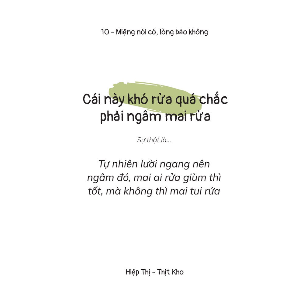 Sách Miệng Nói Có, Lòng Bảo Không - Time Books