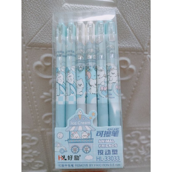 Bút gel bấm xoá được