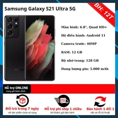 Điện thoại Samsung Galaxy S21 Ultra 5G hàng chính hãng fullbox nguyên seal bảo hành 12 tháng