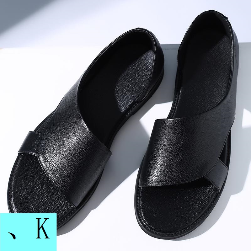 Giày Sandal Bằng Da Thật Thời Trang Mùa Hè 2023 Dành Cho Nam 4748