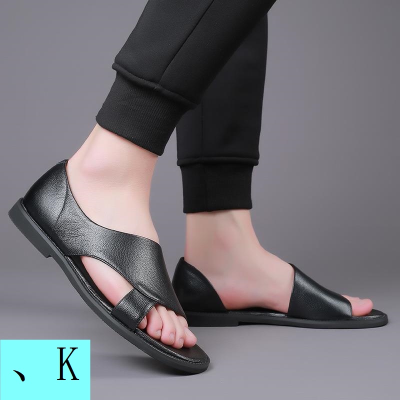 Giày Sandal Bằng Da Thật Thời Trang Mùa Hè 2023 Dành Cho Nam 4748