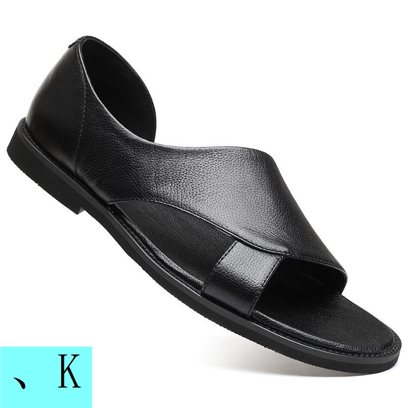 Giày Sandal Bằng Da Thật Thời Trang Mùa Hè 2023 Dành Cho Nam 4748