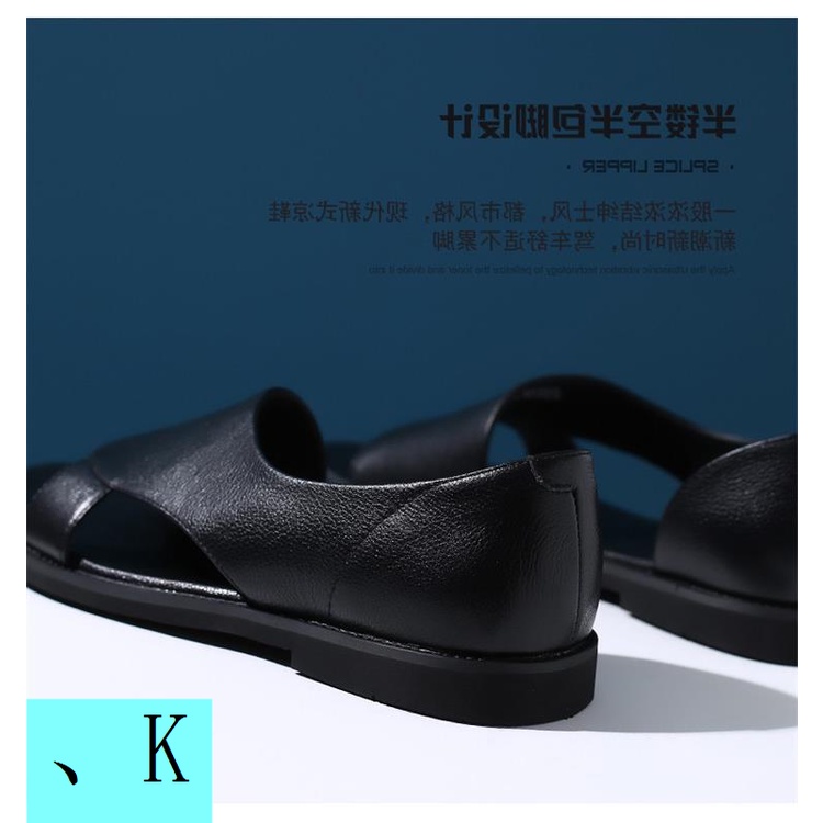 Giày Sandal Bằng Da Thật Thời Trang Mùa Hè 2023 Dành Cho Nam 4748