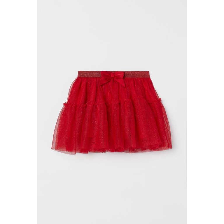 Chân váy xòe tutu đỏ nơ 1002454004 HM H&M_authentic US