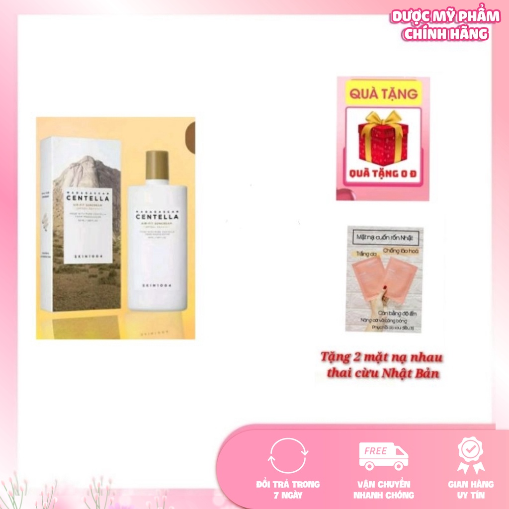 Kem chống nắng rau má Skin 1004 mỏng nhẹ kiềm dầu lên tông tự nhiên, phù hợp mọi da